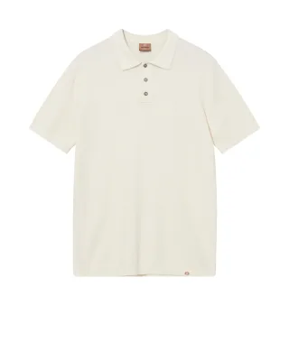 mos mosh gallery - MMGKyle Bouclé SS Polo ecru - Gr. - XXL