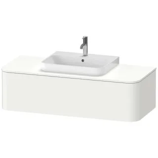 Duravit Happy D.2 Plus Konsolenwaschtischunterbau wandhängend Weiß Seidenmatt 1300x550x354 mm - HP49 HP4942M3636