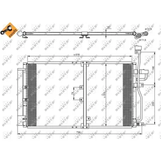 NRF Klimakondensator + Trockner Chevrolet Captiva Opel Antara 2,0