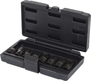KS Tools 1/2" Kraft-Bit-Stecknuss-Satz Torx, 8-tlg, T30-T80, kurz - 515.1107