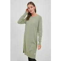 OXMO Strickkleid OXMareen Feinstrickkleid mit Rundhalsausschnitt