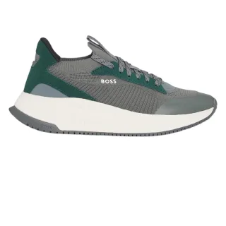 Boss - "TTNM EVO" Sneaker für Herren, Wildleder (Grün)