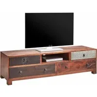 OTTO home Lowboard Mahar, Kommode mit Metallfronten, Breite 150 cm