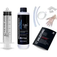 OCTOPUS Fluids Düsenreiniger 250ml für Epson Druckköpfe mit Schlauchadapter Nachfülltinte (für Epson, Reinigungsset, 1x 250 ml, Made in Germany)