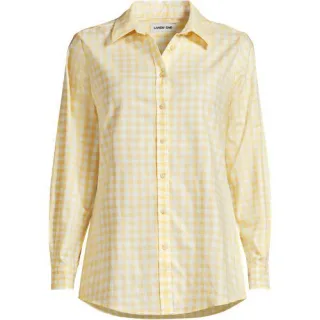 Lange leichte Flanellbluse für Damen in Plus-Größe, Damen, size: plus, Pink, by Lands' End
