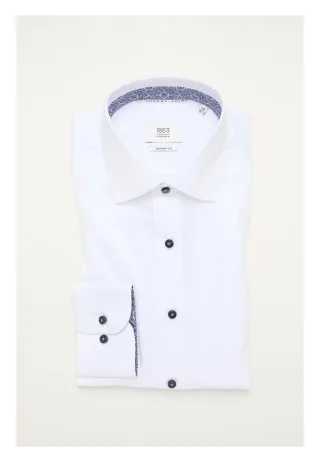 ETERNA - Luxury Shirt Twill Langarm weiß - Gr. - 41/Langarm - 65cm