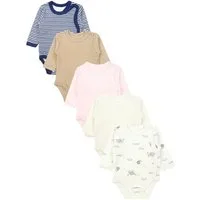 TupTam Langarmwickelbody TupTam Unisex Baby Wickelbody Langarm 5er Set