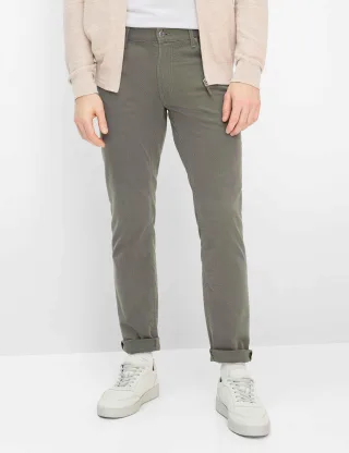 Brax Herren Five-Pocket-Hose Style CHUCK OLIVE Grün Oliv, grün - oliv, Gr. 44/34