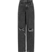 URBAN CLASSICS Bequeme Jeans Urban Classics Ladies Distressed 90's Wide Leg Denim Pants