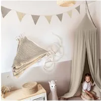 lilimaus Wimpelkette Sternenkette für Kinderzimmer - handgenähte Stoff-Girlande, handgefertigte Stoff-Girlande ca. 300 cm - Wimpel oder Sterne