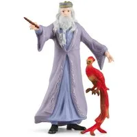 Schleich® Spielfigur WIZARDING WORLD, Harry Potter™, Dumbledore™ & Fawkes (42637), Made in Europe
