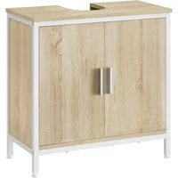 EUGAD Waschbeckenunterschrank (1-St) 60x60x30 cm aus Holzwerkstoff Metall