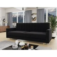 Sofnet Schlafsofa Sara, mit Schlaffunktion und Bettkasten, Bettsofa mit Holzfüße und Wellenfeder