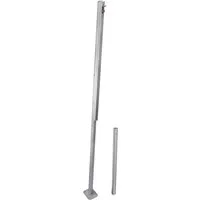 Windhager Sonnensegelmast Premium, zur Befestigung eines Sonnensegels, 242,5 cm Höhe, (1-St), Pfosten höhenverstellbar mit Steckverbindungen, Masthöhe 242,5 cm