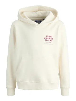 JACK&JONES - JORMEADOWS SWEAT HOOD JNR antique white - Gr. - 152