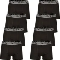 Phil & Co. Boxershorts PHIL & Co Berlin 8er Pack Herren Boxershorts Pants Trunk Unterhosen Jersey S - 4XL schwarz anthrazit grau (1-St)