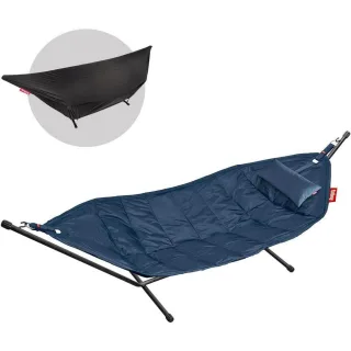 Fatboy Hängematte, Dunkelblau, Textil, 2-Sitzer, 330x110x127 cm, Gartenmöbel, Hängematten