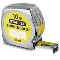 Bandmaß Powerlock, 10 Meter silber/gelb, 25mm, Kunststoffgehäuse
