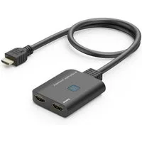 Hama HDMI-Splitter HDMI Splitter 4K, 1 In 2 Out, 30Hz, USB-Stromversorgung, LED-Anzeige