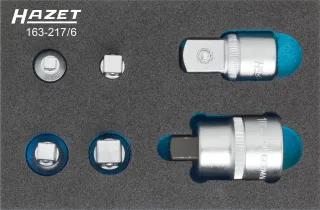 HAZET Adapter-Satz Einlage 6-teilig - 163-217/6