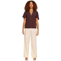 Love & Roses Paillettenshirt Love & Roses Kurzarmbluse mit Pailletten, Regular (1-tlg)