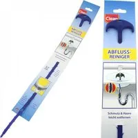 Jean Products Reinigungsschwamm Abflussreinigungsstab 570 mm Kunststoff Blau 1 Stück, Abflussreinigungsstab Abflussreinigung Waschbeckenreinigung