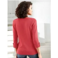 Witt Strickpullover Pullover 3/4-Arm Materialmix