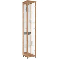 fif möbel Vitrine OPTIMA Standvitrine/Glasvitrine 1x Glastür,perfekt für Sammler,Sammlervitrine