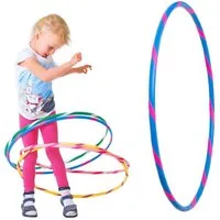 Hoopomania Hula-Hoop-Reifen Bunter Kinder Hula Hoop für kleine Profis, Ø60cm, Blau-Pink