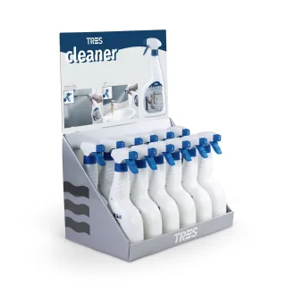 Tres Karton mit 12 Stück Tres Cleaner Reiniger für Bad und Küchenarmaturen , 134100106CB12 134100106CB12