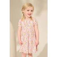 Next Jerseykleid Kurzärmeliges, geripptes Jersey-Kleid (1-tlg)