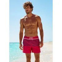 John Devin Badeshorts mit platziertem Streifendesign