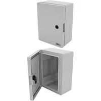 ARLI Schaltschrank Industriegehäuse verzinkter Montageplatte Steckdosenverteiler (Montageplatte, Verriegelungsschlüssel, Befestigungsmaterial, IP65), 210 x 280 x 130 mm / schlagfest / halogenfrei