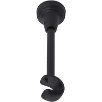 MDEKOR Gardinenstangenhalter für Gardinenstange 19 mm, Decketräger 1-läufig Schwarz Matt R Deckenhalter