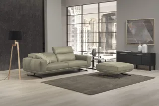 Egoitaliano 2,5-Sitzer "Gloria, super bequem und hochwertige Verarbeitung, edles Design" beidseitig verstellbare Rückenelemente, mit Metallfüßen