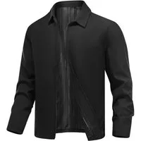 Allthemen Bomberjacke Herren leichte Herbstjacke mit Reißverschluss Harrington Jacke Sommer