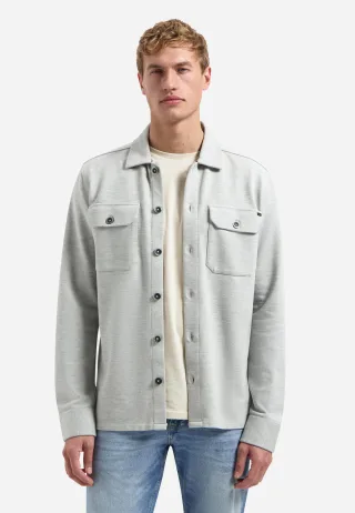 No Excess - Overshirt Jersey Twill Grey Melange - Gr. - L