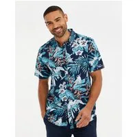 Threadbare Kurzarmhemd THBTropical (1-tlg) Hawaii Muster