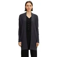 TOM TAILOR Longstrickjacke aus Rippstrick mit aufgesetzten Taschen
