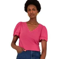 Love & Roses V-Shirt Love & Roses T-Shirt mit V-Ausschnitt, Regular (1-tlg)