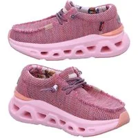 Fusion Slip-On Sneaker Damen Schuh Emma 5.0 Leinenoptik mit Gummizug - Leinenschuh Korksohle