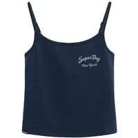 Superdry Tanktop ATH ESS GRAPHIC CAMI mit hübschem Spitzen-Detail am Auschnitt