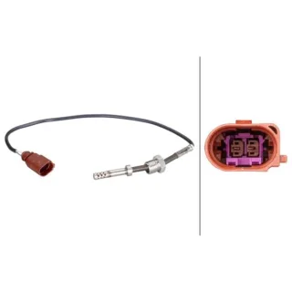 Hella Sensor f?r Abgastemperatur 6PT010376-221 Seat Cordoba Ibiza Skoda Fabia Roomster VW Polo