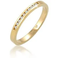 Elli DIAMONDS Verlobungsring Diamant Weiß Brillantschliff (0.05 ct) 585 Gelbgold