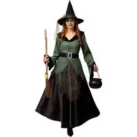 Funidelia Hexen-Kostüm Zauberhafte Hexe Kostüm - Halloween Kostüm Damen, Hübsches und hochwertiges Kleid für jede Hexenzusammenkunft