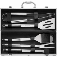 FC Schalke 04 Grillbesteck-Set FC Schalke 04 Grillkoffer 5-teilig, (5 tlg)