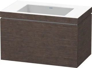 Duravit L-Cube c-bonded Set wandhängend Eiche dunkel gebürstet Matt 800x480x500 mm - LC6917N7272 LC6917N7272