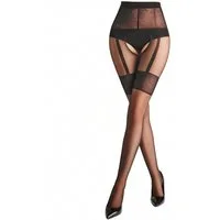 GIULIA Ouvert Strumpfhose Damen INTIMO NOIR 20 DEN 20 DEN (Packung 1 St. 1-er Pack) ouvert