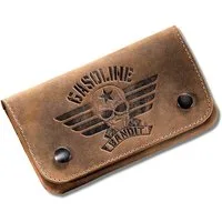 GASOLINE BANDIT® Tabakbeutel aus Echtleder im vintage used Look