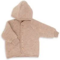 Engel Naturkleidung Walkjacke (1-St) Baby Fleece Jacke mit Kapuze aus Bio Schurwolle